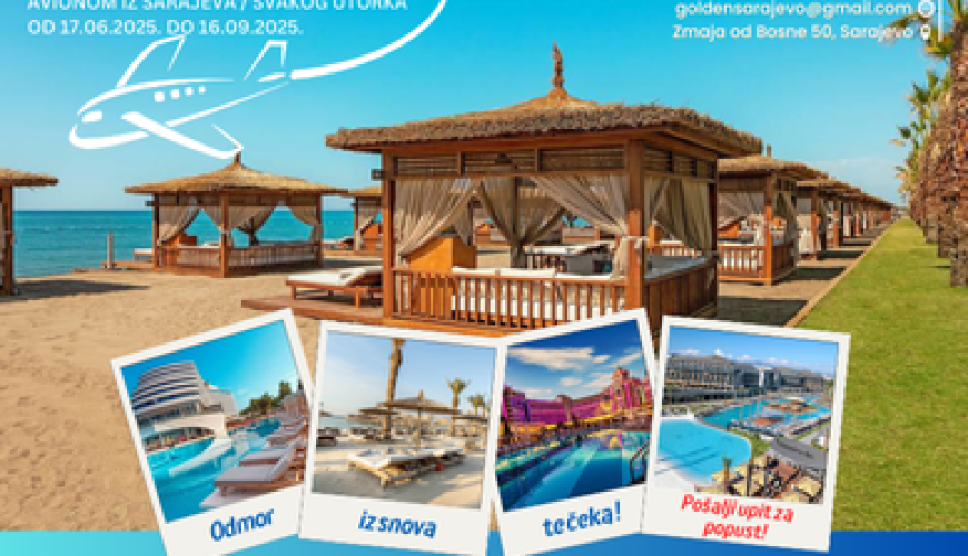 Golden Tours brine da vaš odmor u svakom trenutku bude vrijedan vaših snova!